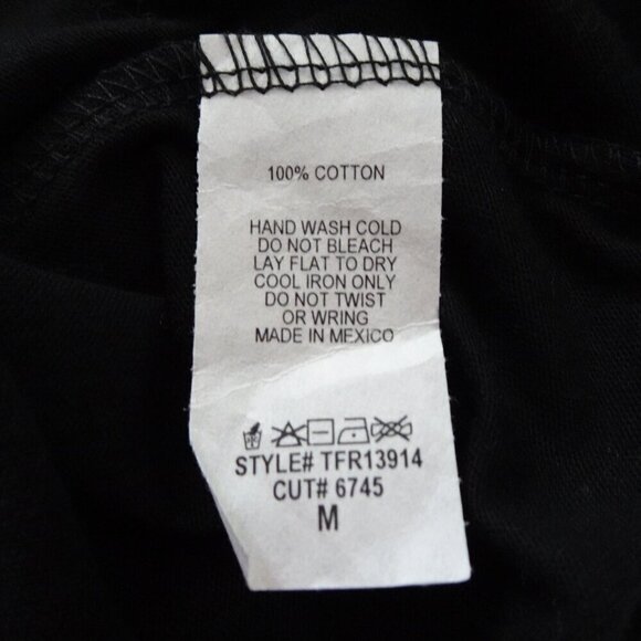 Latina AF Top T-Shirt Women's Size M Black Draw String Trendy Cute Local Lab - Picture 7 of 7